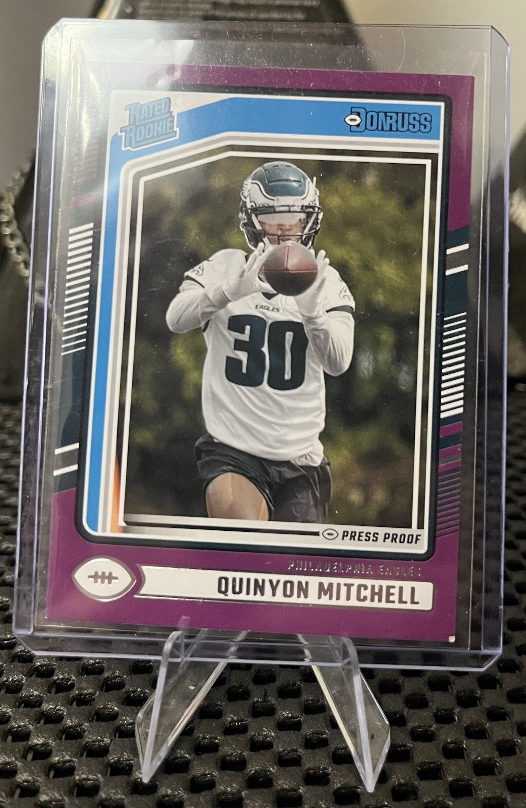 2024 Panini Donruss - Rated Rookie Quinyon Mitchell #361 Purple Press Proof (RC)