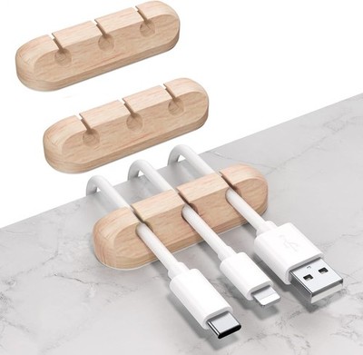 SOULWIT  Kabelhalter Kabelclips, [3 Stück] kabelmanagement Selbstklebend Kabel
