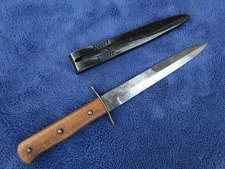RARE ORIGINAL WW2 GERMAN LUFTWAFFE FIGHTING KNIFE BOOT DAGGER AND SCABBARD