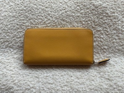 Coach Yellow Zip-Around Women's Wallet Logo Credit Card Solid | eBay