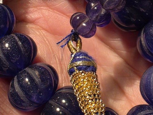 Heavy Blue Gemstones Sapphire? Necklace In Used Condition - Picture 19 of 23