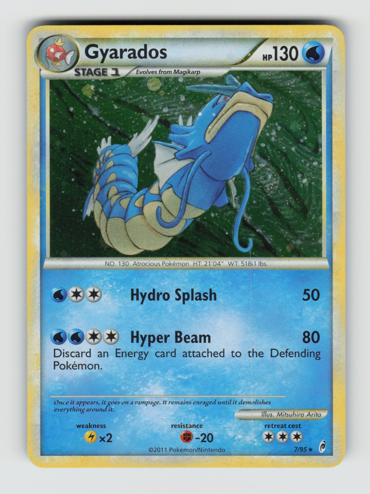 Call of Legends 7/95 Gyarados Holo Rare * SWIRL *