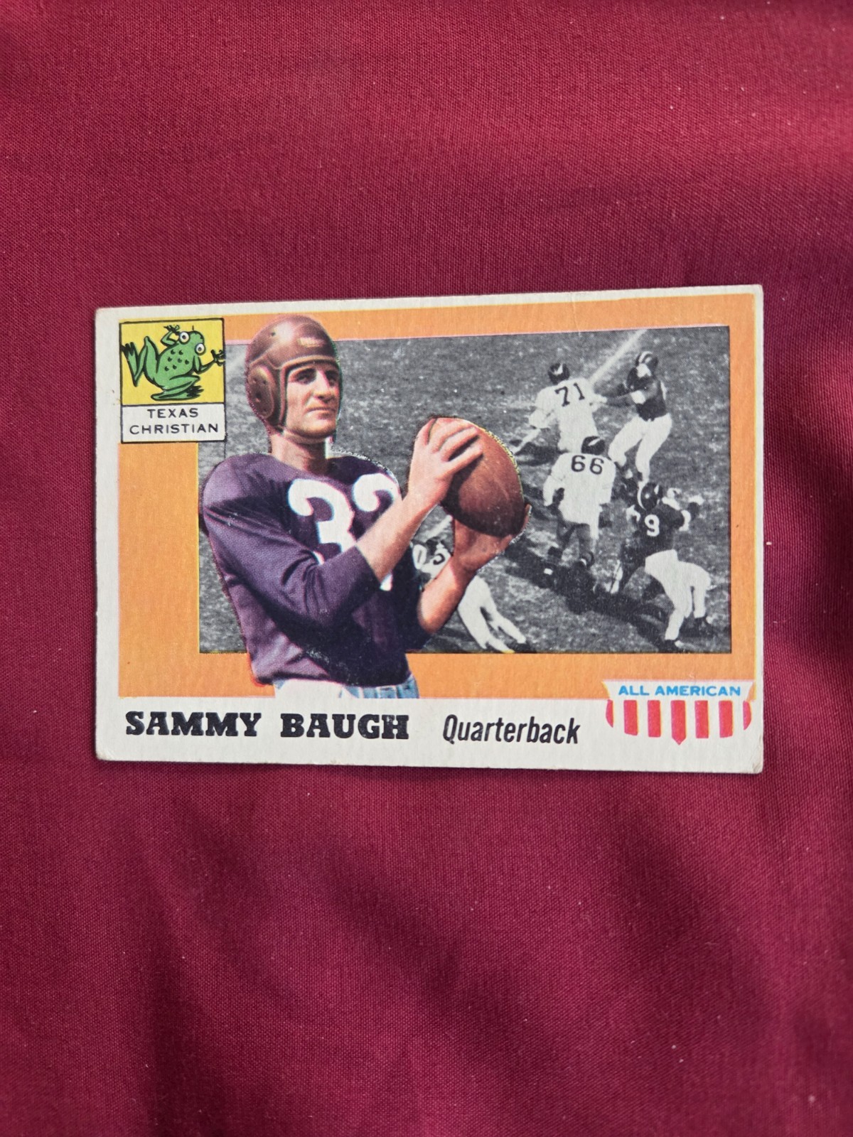 1955 Topps All American - Sammy Baugh #20 Texas Christian