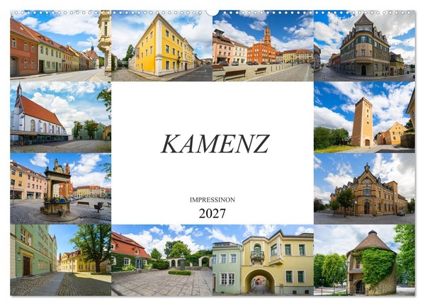 Kamenz Impressionen (Wandkalender 2027 DIN A2 Quer), Calvendo Monatskalender-image