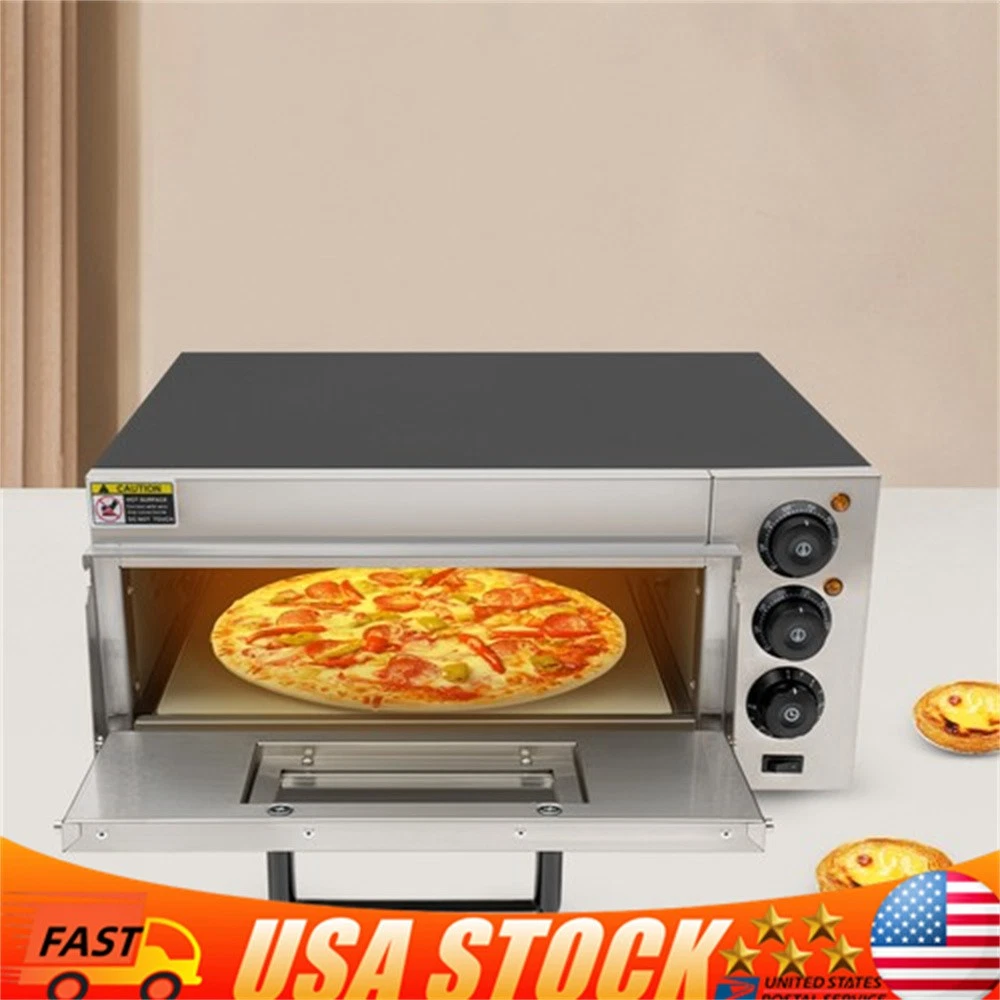 1800W Electric Pizza Oven Countertop Commercial Pizza Oven w/Pizza Stone & Timer
Opens in a new wind