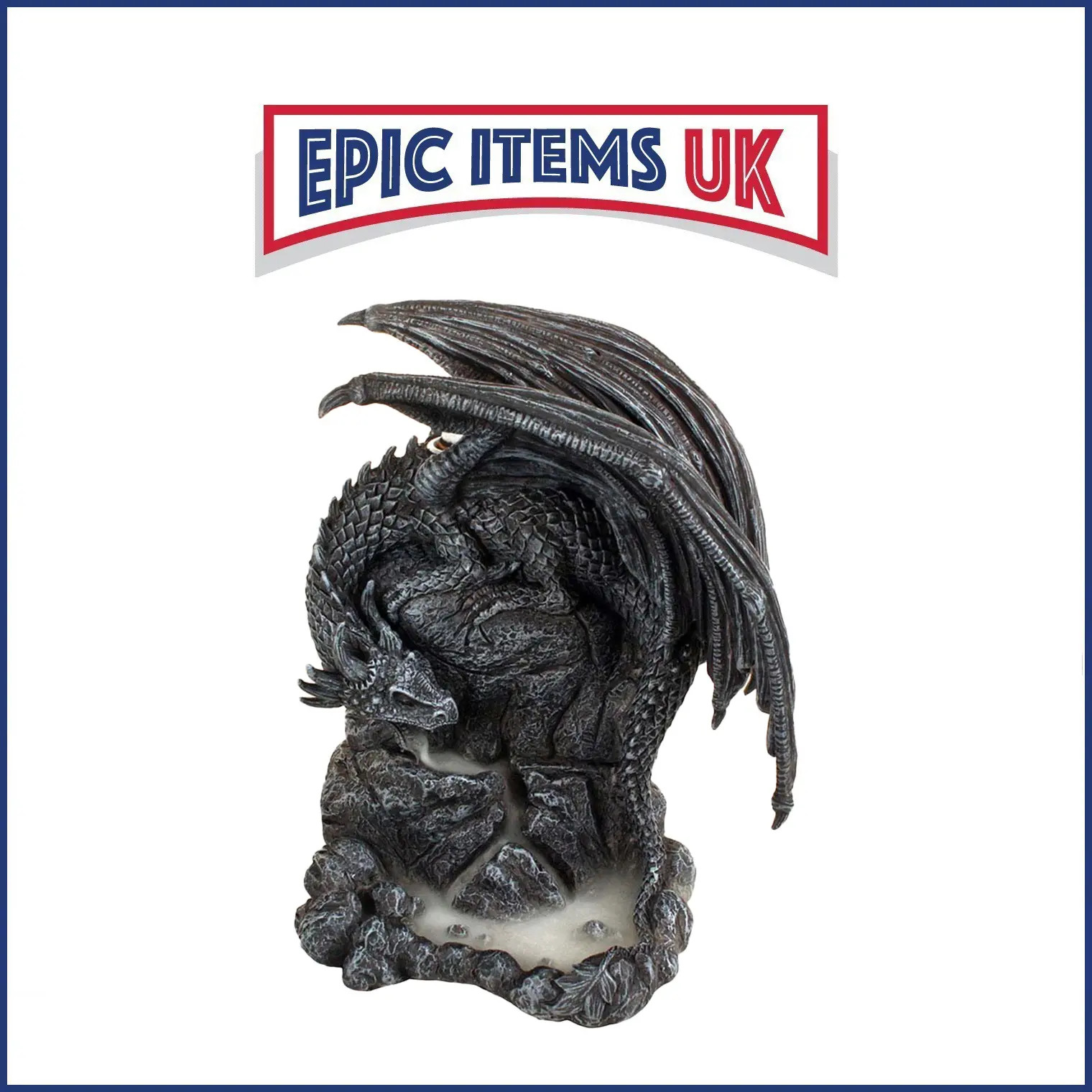 Nemesis Now Black Dragon Pool Backflow Incense Burner 19cm - IN STOCK