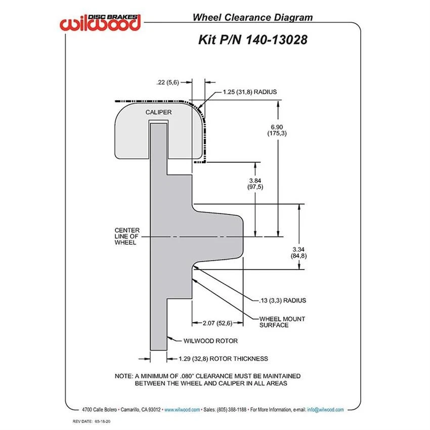 Wilwood 140-13028 FDL 11.88 Inch Front Disc Brake Kit, 1961-65 Fits Buick Foto 4 de 4