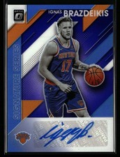 Ignas Brazdeikis 2019-20 Donruss Optic Signature Series Auto New York Knicks RC
