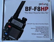 BAOFENG BF-F8HP (UV-5R 3rd Gen) 8-Watt Dual Band Two-Way Radio (136-174MHz VHF)