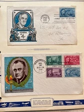 FDR Memorial First Day Cover Collection (34 FDCs) #930-933 w/ (4) 4-Stamp Blocks