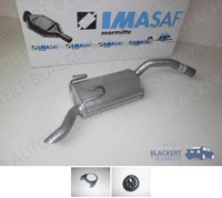 Imasaf ESD Auspuff Endtopf + Anbauteile für Peugeot 806 2.0 + 16V 1994-2002