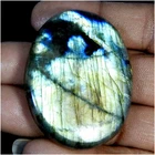 118.05Cts100%Natural Blue Power Labradorite Oval Cabochon Loose Gemstone