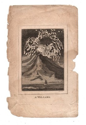 1800s art engraving VOLCANIC ERUPTION Vesuvius Etna volcano vulcanology GREGORY