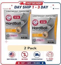  2 pack  ARM  HAMMER Hardball Clumping Cat Litter, Garden Bloom, 8.5 lb