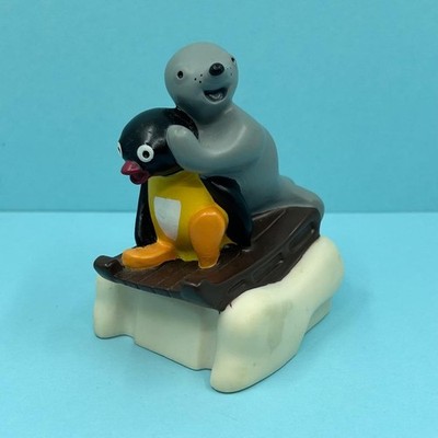 Vintage CBeebies Pinguin & Robbie Robbe Spielzeug Figur Kuchen Topper 3,5'' 1990er