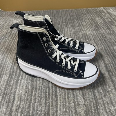 Converse Run Star Hike Shoes Mens Size 9.5 Black Chuck Taylor Platform 166800C