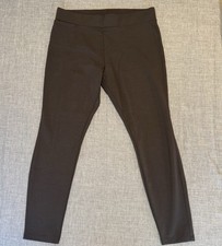 American Giant Dark Gray Ponte Leggings Womens Size 16 Made In USA Stretch