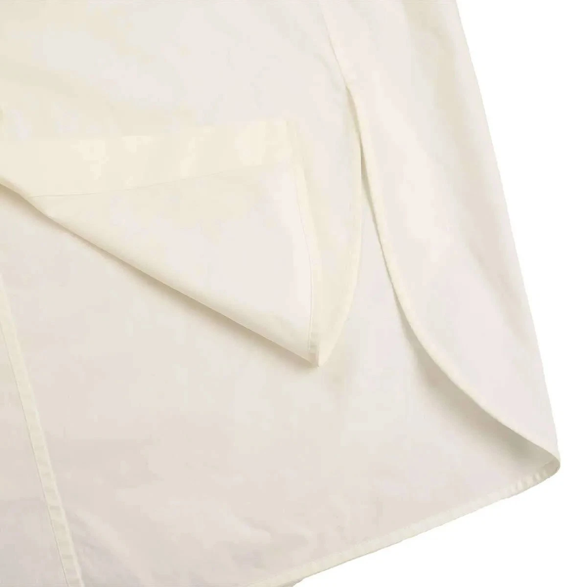 Abito camicia oversize CELINE Phoebe manica lunga colore bianco taglia 38 cotone