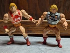 Masters Of The Universe Thunder Punch And Battle Armor Heman Action Figures Vtg