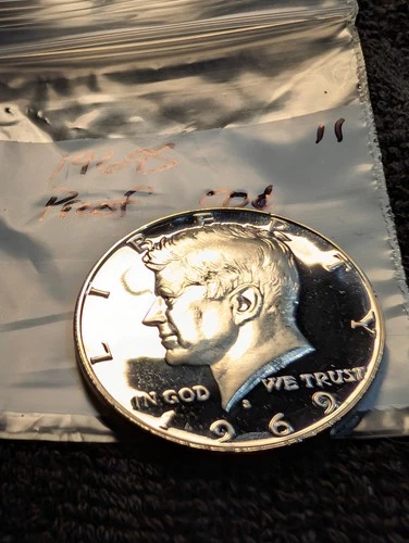 1969-S Proof Kennedy Half Dollar 40% Silver ** From Proof Set **