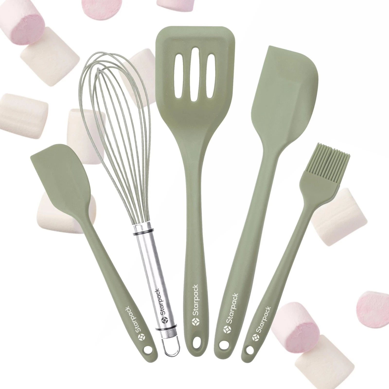 Starpack Flip and Whip Silicone Baking Utensils Set (5-Piece) - LFGB Non Toxi...
Opens in a new wind