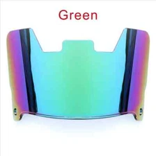 GREEN Full Size Football Helmet Visor, Eye Shield With Quick Clips 