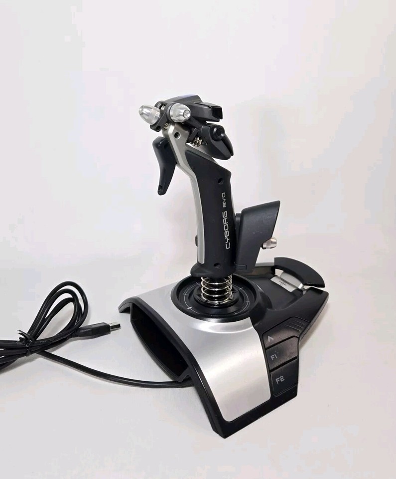 Saitek Cyborg Evo Flight Stick Joystick USB Controller for PC PS24 | eBay