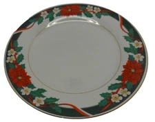 TIENSHAN Fine China 10 1/2” Christmas Dinner Plate ~ Deck The Halls~