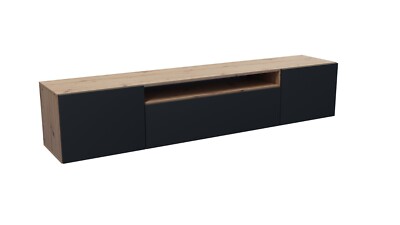 Fernsehschrank TV-Lowboard TV-Schrank Leo 200 cm Push-To-Open Funktion