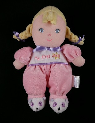 Garanimals My First Doll Baby Plush Blonde Panda Feet Stuffed Lovey Toy 9''