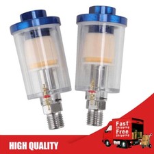 2pcs Spray Gun 14 Air Line Mini Filter Water Trap Clear Painting Moisture