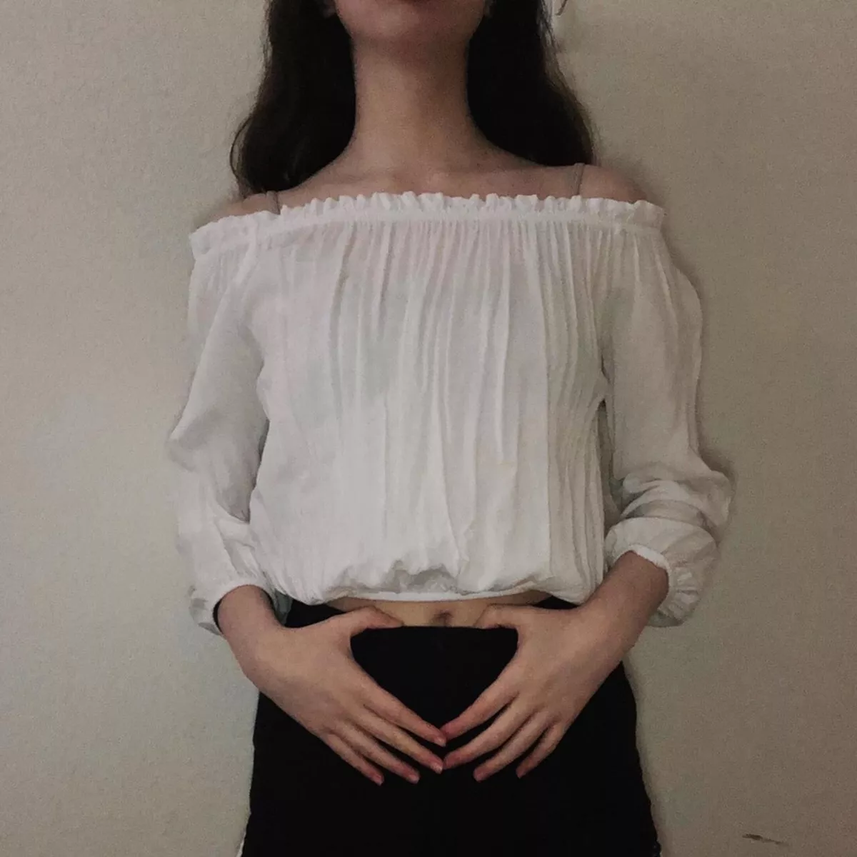 Brandy melville off the shoulder long sleeve sale