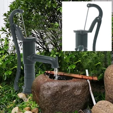 Hand Well pump Manual Deep Water Pump Cast Iron Handheld Press Garden