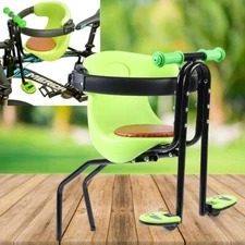 Baby Bike Seat Front Bicycle Seat Kids Safety Saddle Children Carrier w/Handrail