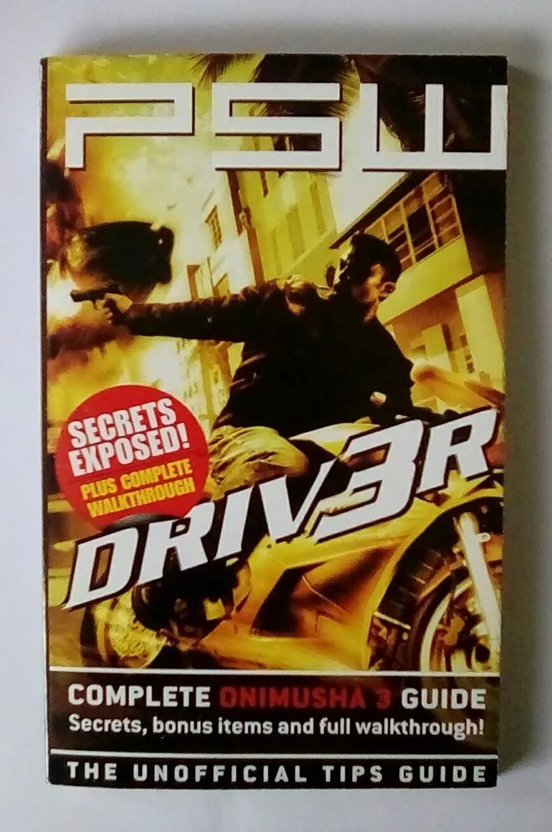 PSW Driv3r Driver 3 Strategy Guide Hints Tips PlayStation 2 PS PS2