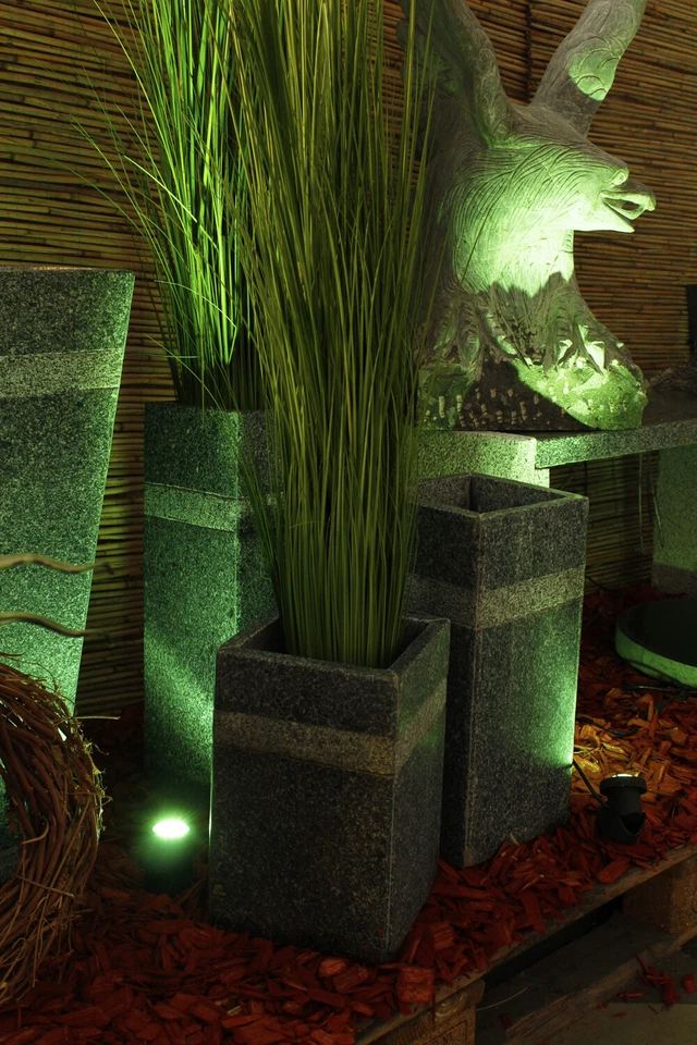 Teichbeleuchtung 3er Set LED Springbrunnenbeleuchtung Gartenstrahler LED RGB - Bild 3 von 4