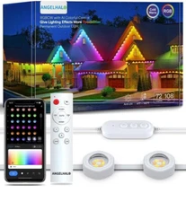 Permanent Outdoor Light Pro’s 100FT With 72 LED’s, SMART LIGHTS, IP65 Waterproof