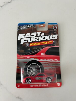 ERROR HOT WHEELS 1995 Mazda RX-7 Fast and Furious Dominic Toretto