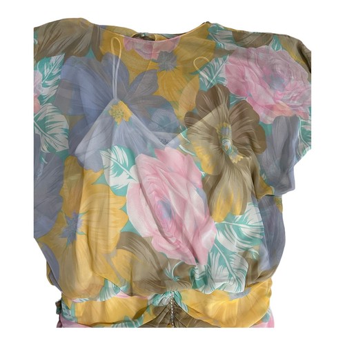 Pat Richards By Michael Maielleo Dress Women Size 10 Pastel Flowing BOHO USA - Picture 3 of 17