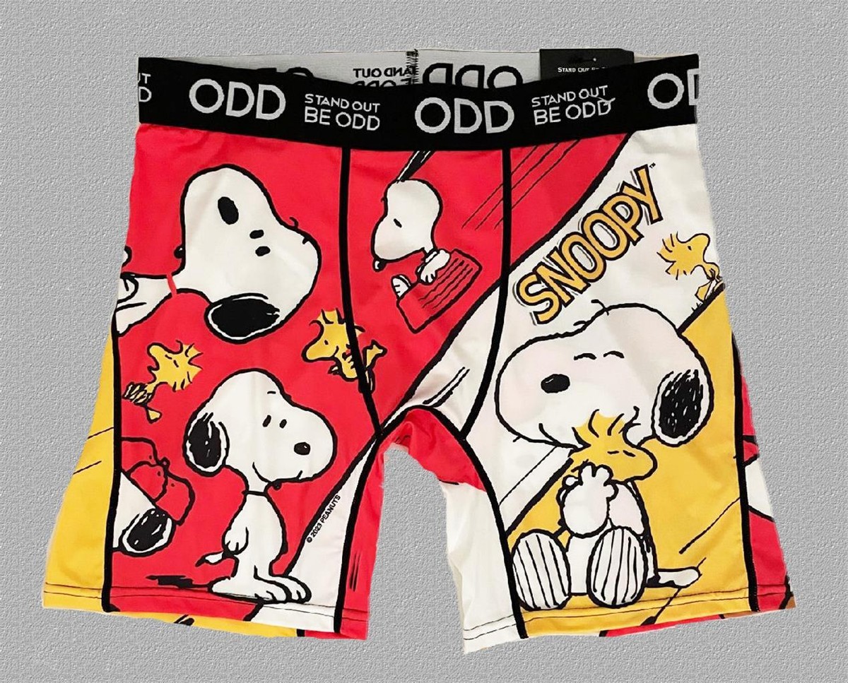 ODD Peanuts Snoopy Woodstock Hugging Colorful Boxer Briefs Men's NWT