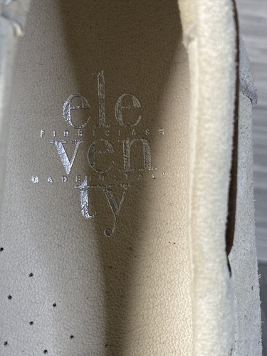 Eleventy Men's Casual Boat Shoes Lace Up Ivory Suede Size 44 US 11 - Picture 9 of 9