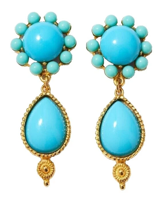 Pendientes de Moda Turquesa occidental Turquesa