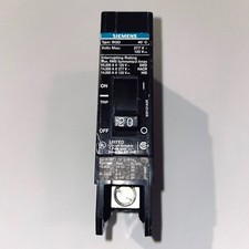 Siemens BQD120 20 AMP Bolt-On Circuit Breaker 277 VAC 1 POLE 14kA 277V
