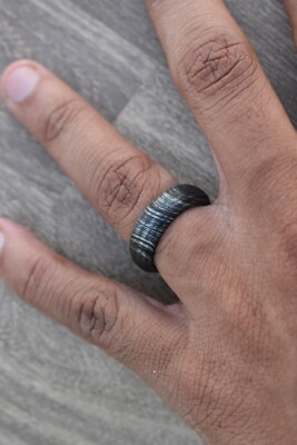 Damascus ring Hand Forged Damasteel Men women Wedding Ring Damascus Steel  Ring