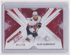 2022-23 UD SPX RADIANCE FX RED PARALLEL 41/249 ALEX DeBRINCAT #RFX-47 SENATORS