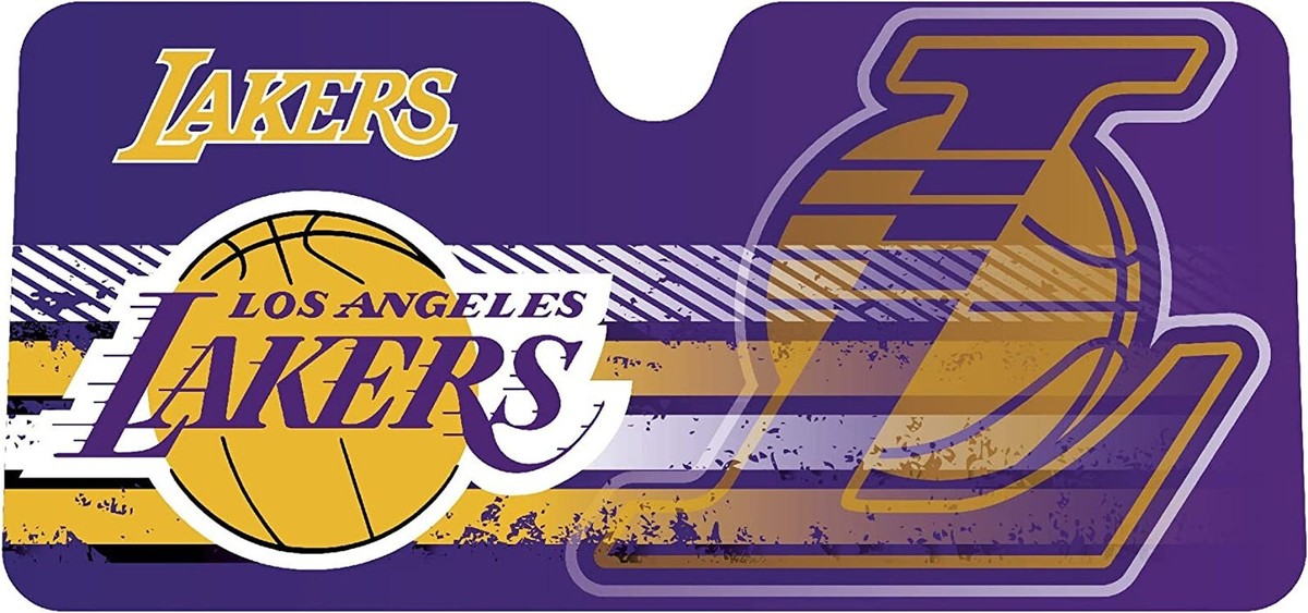 NEW NBA LOS ANGELES LAKERS 2PC Seat Covers & Windshield Folding