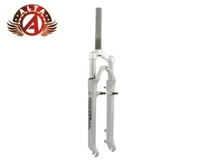 ALTA ALLOY 26" SUSPENSION FORK 1 INCH THREADED DISC BRAKE MOUNT M.T.B SILVER SET