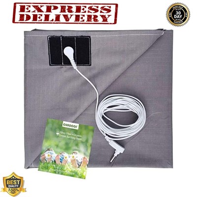 Grounding Sheets Queen With Grounding Cord Gray 60x80 Silver Sheet
