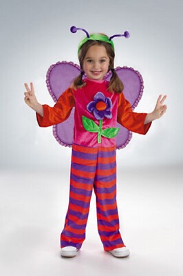 Hippie Butterfly Insect Cute Pink Animal Fancy Dress Up Halloween Child Costume