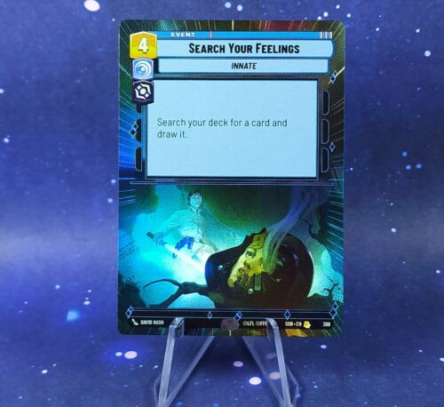 Star Wars Unlimited Search Your Feelings 308 Foil Hyperspace Spark of Rebellion - Picture 1 of 13